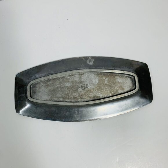 Lenox Grape Basket Weave Tray Bread Appetizer Metal Serveware Hollowware VTG - Picture 7 of 12